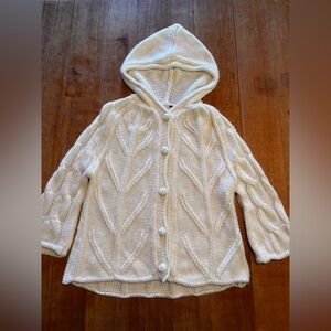 Vintage cozy White Knit Sweater